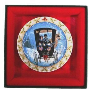 ANNA-PERENNA Family Joy 3.25" handing porcelain disc, numbered F324/5000